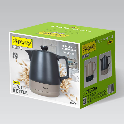 Електрочайник 1,0л 1000W чорний MR-071-BLACK Maestro Житомир - изображение 2