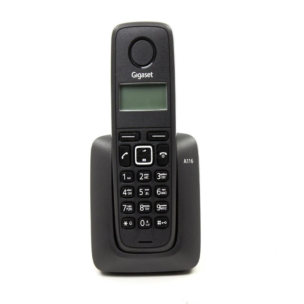 Радіотелефон DECT Gigaset A116 Black Чорний Харків - фото 2