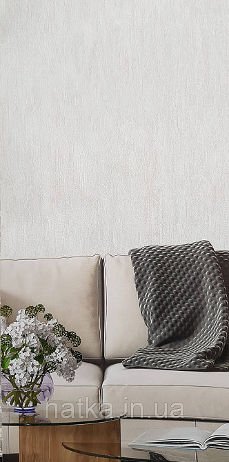 Шпалери вінілові на флізеліні Pera метрові під штукатурку структурні м'ятні бархати Київ - фото 2