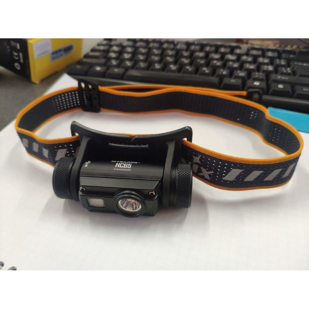 Стрічка для налобних ліхтарів Fenix, одинарна, AFH-03, чорно-помаранчева Київ - фото 8