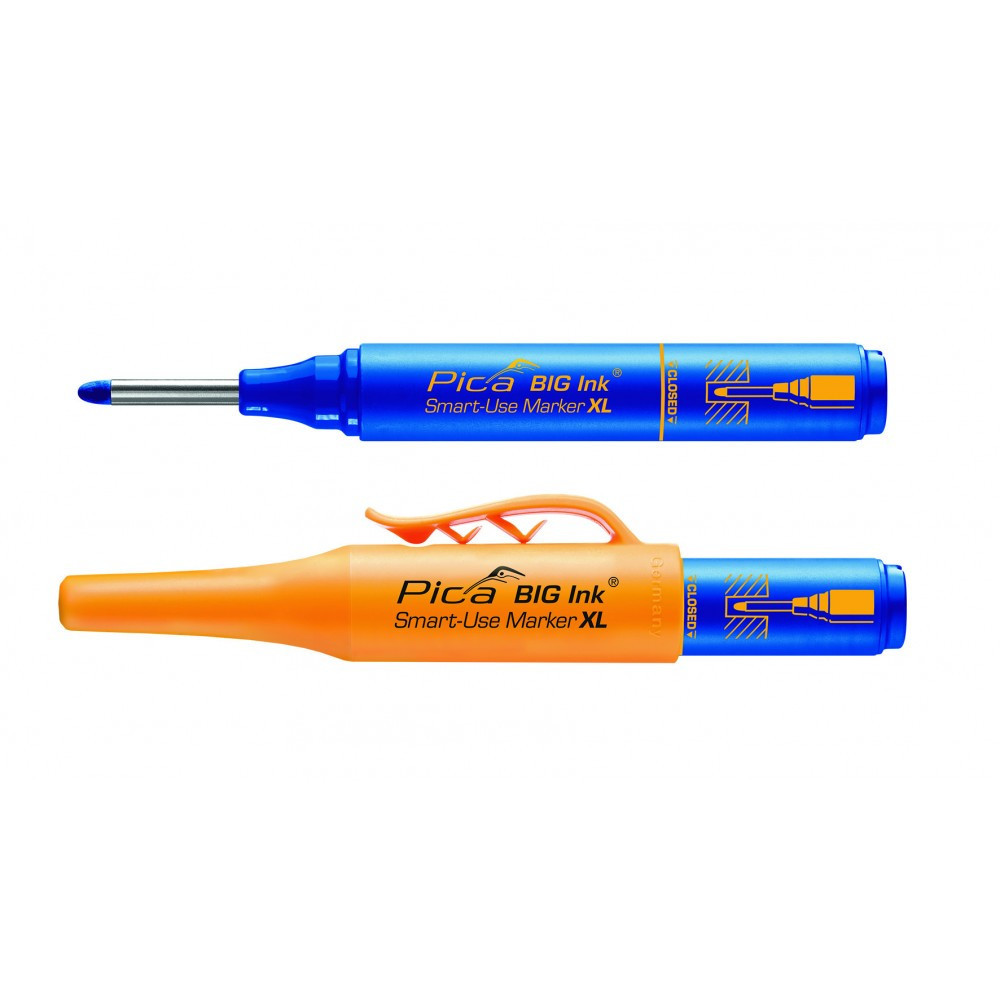 Маркер фірмовий з довгим носиком Pica BIG (170/41) Ink Smart-Use Marker XL, синій Одеса - фото 3