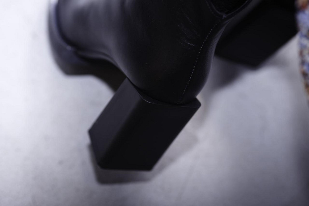 Черевики жіночі осінні на підборах, з натуральної шкіри демісезонні чорні класичні р. 36-38 303 Коломия - фото 7