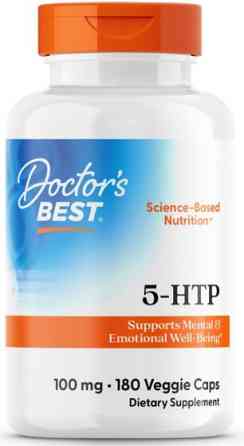 5-гідрокситриптофан Doctor's Best 5-НТР 100 мг 180 веганских капсул Київ