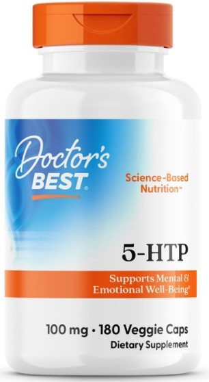 5-гидрокситриптофан Doctor's Best 5-НТР 100 мг 180 веганских капсул Киев - изображение 1