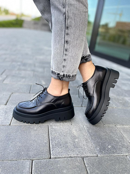 Olli Туфлі жіночі OLLI T-216-Астра чорні (весна-осінь, шкіра натуральна) (4777) Коломия - фото 2