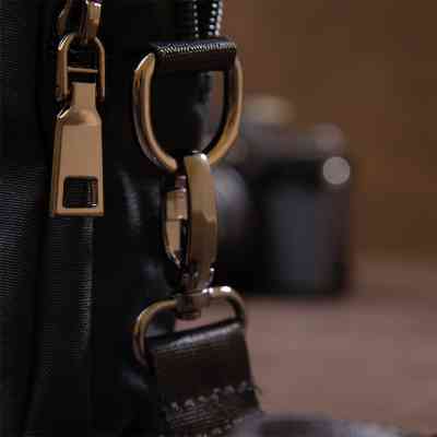 Сумка Vintage На пояс нейлон Черная (20645) Винница