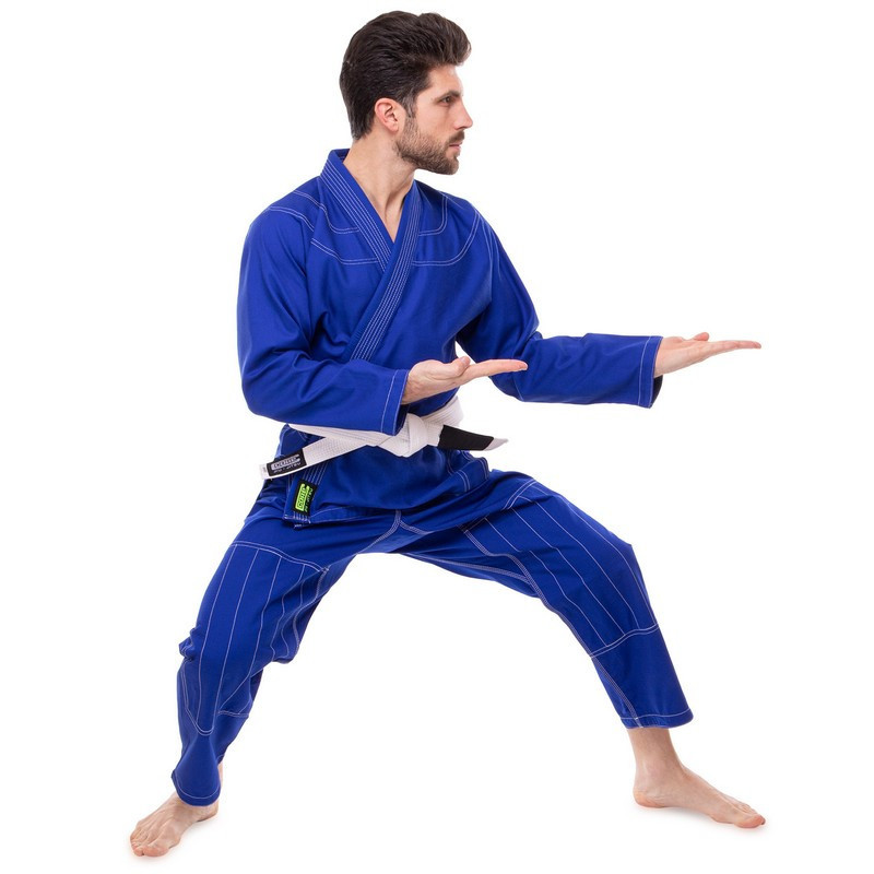 Кімоно для джиу-джитсу доросле CORE CO-3139-A розмір 140-180 см синій Спортивний одяг Київ - фото 9