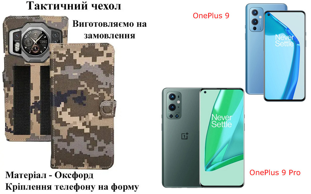 Тактичний чохол для Motorola G9 Play, 9 Plus, G9 Power, кріпиться до спорядження на липучці Київ - фото 1