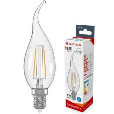 Лампочка Electrum C37 4W GL LC- 4F Е14 4000K (A-LC-1367) Винница