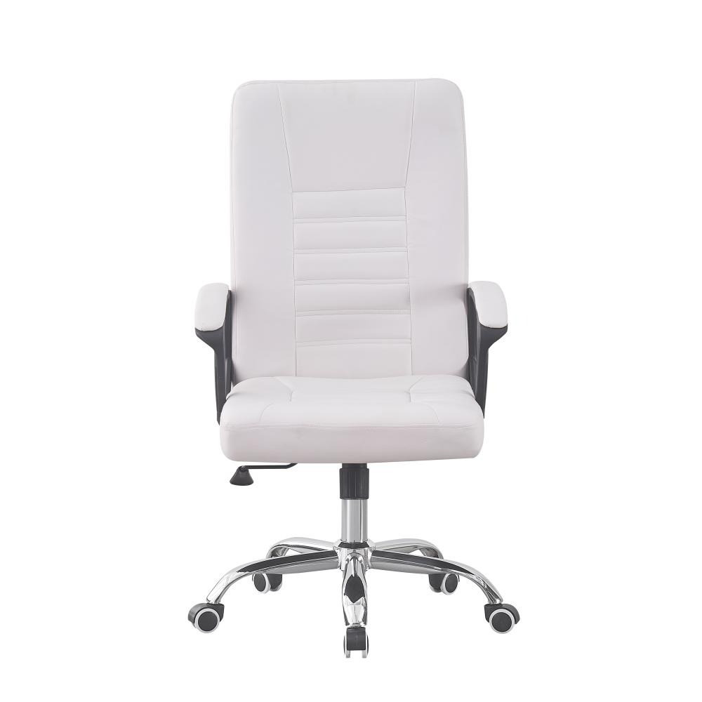 Крісло офісне комп'ютерне Bonro B-627 екошкіра робоче для комп'ютера Білий Київ - фото 2