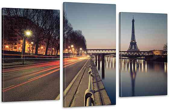 Модульная картина Ночной Париж Art-104_3 Киев