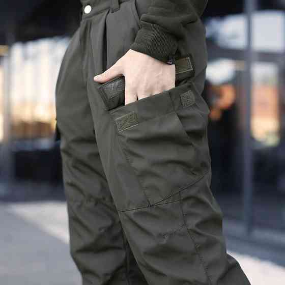 Зимние мужские хаки брюки Pobedov Fight. Утепленные мужские брюки зимние хаки Киев