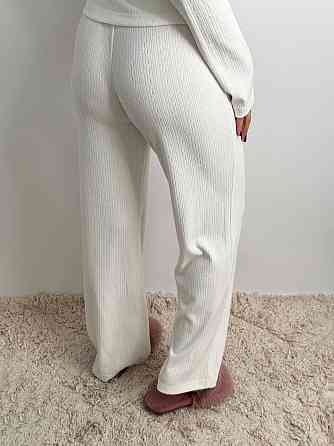 Жіночий трикотажний костюм на теплі дні Молочний XL-2XL Харків