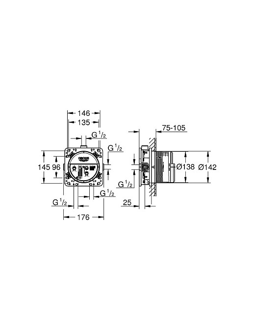 Універсальна вбудована частина Grohe Rapido SmartBox   ( 35604000 ) 33176 Харків - фото 5