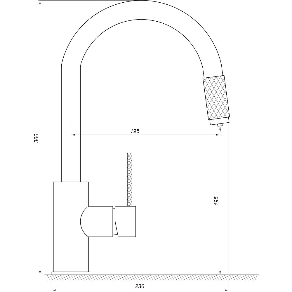 Змішувач для кухні під осмос TOPAZ CORSICA TC-8801-H39-BL Тернопіль - фото 8