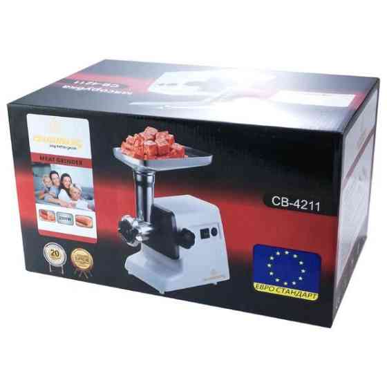 Топ мясорубок Crownberg CB-4211 2500Вт, Портативная мясорубка для кухни, Электромясорубка помощница OT-92 Львов