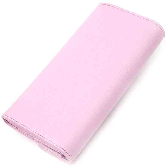 Стильный женский кошелек с монетницей на молнии из натуральной кожи Лиловый (Tony Bellucci) Киев