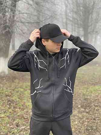 Преміум зіп худі з рефлективними блискавками Чернівці