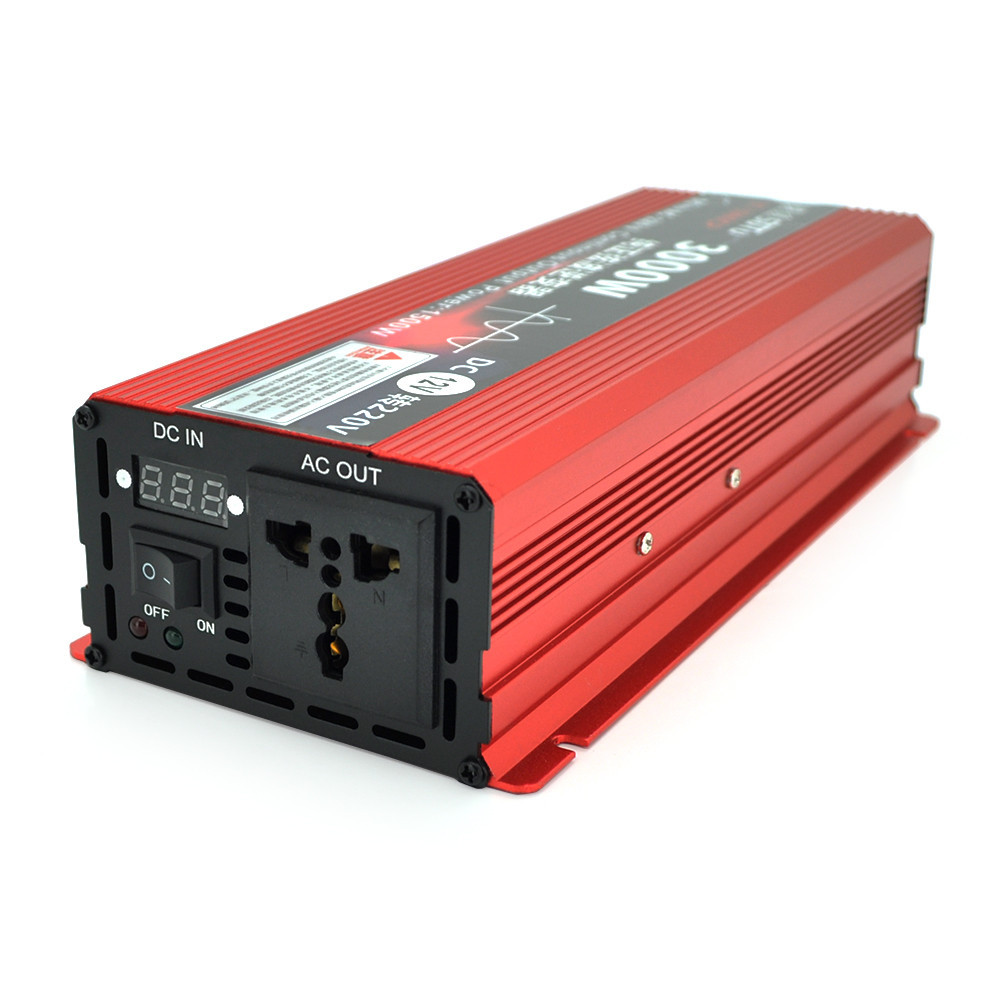 Инвертор напряжения ST3000CP (DC:1500W), 12/220V с аппроксимированной синусоидой, 1 универсальная розетка, крокодилы, BOX Киев - изображение 1