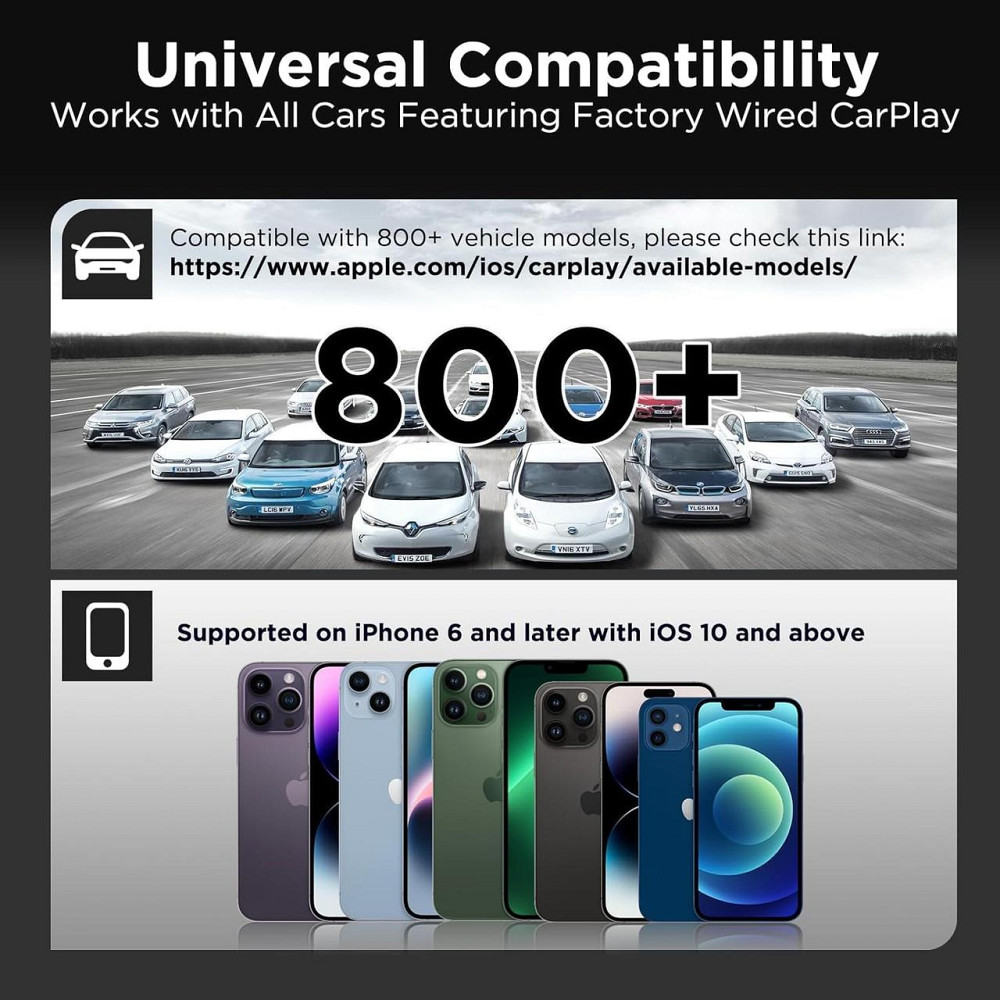 Карплей беспроводной адаптер для авто с 2017 года, iPhone iOS 10+, донгл для штатного проводного CarPlay Киев - изображение 7