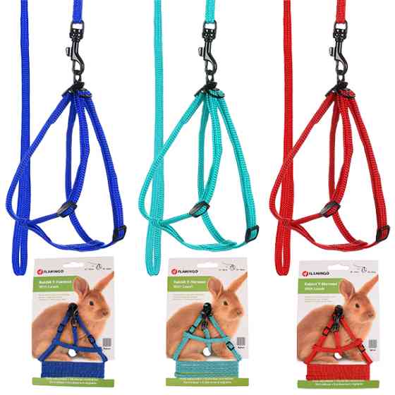 Flamingo Rabbit Y-Harness with Leash ФЛАМИНГО Y-шлея и поводок для кролика Киев