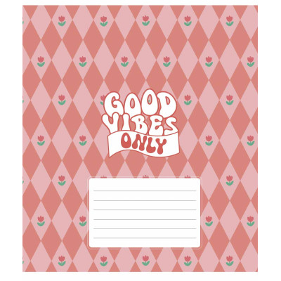Тетрадь Школярик Good vibes only 24 листа линия (024-3561L) Винница - изображение 2