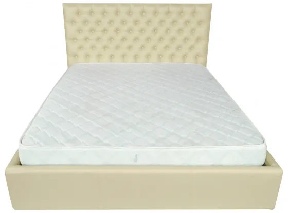 Кровать Двуспальная Cambridge Comfort 160 х 190 см Fly 2207 A1 С подъемным механизмом и нишей для белья Бежевый Киев