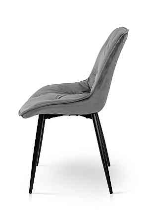 Стілець Прадо-R чорний/ велюр сірий Київ