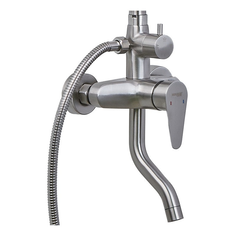 Душова колонна Mixxus NEO-009-J з змішувачем з нержавіючої сталі (MI6182) Харків - фото 2