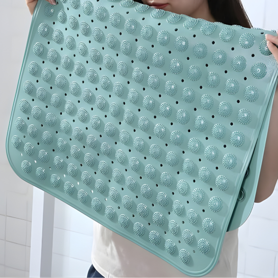 Коврик для душа и ванной комнаты силиконовый,массажный антискользящий в ванную прямоуголный 40х80 см, бирюзовый Каменец-Подольский