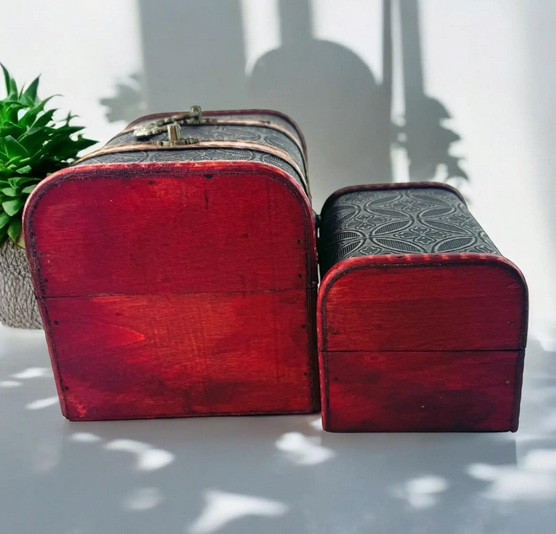 Сундучки для украшений дерево набор 2 шт Киев - изображение 2