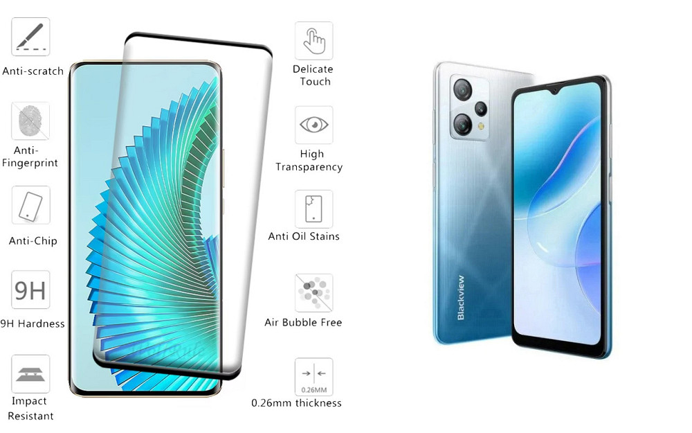 Захисне скло HyperGlass Pro для Blackview A53, A53 Pro – максимальна чутливість та захист Київ - фото 2
