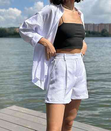 Костюм жіночий літній льон Білий M-L Харків