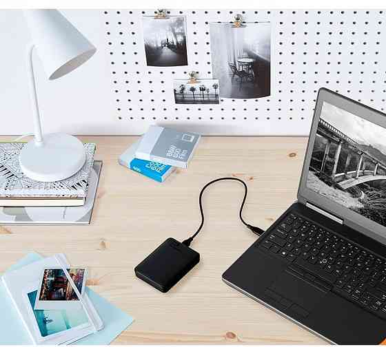Зовнішній жорсткий диск 2.5" USB 5.0 TB WD Elements Portable Black (WDBU6Y0050BBK-WESN) ( Чорний ) Харків