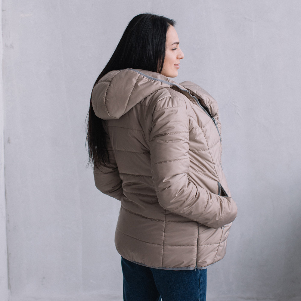 Демісезонна слингокуртка 3 в 1-бежева (розмір S) Київ - фото 4