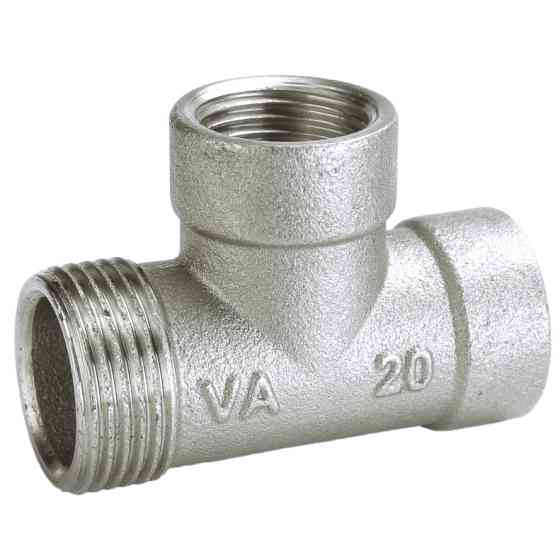 Трійник редукційний нікельований 3/4″ЗР х 1/2″ВР х 1/2″ВР штампований A0225А(нк) VA (000025784) Київ