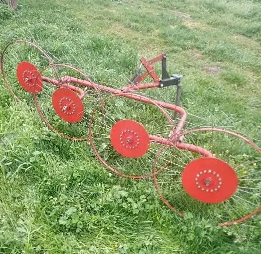 Граблі ворушилки Сонечко механічні 4-колісні граблі до мотоблока, спиці 4мм Харьков - изображение 3
