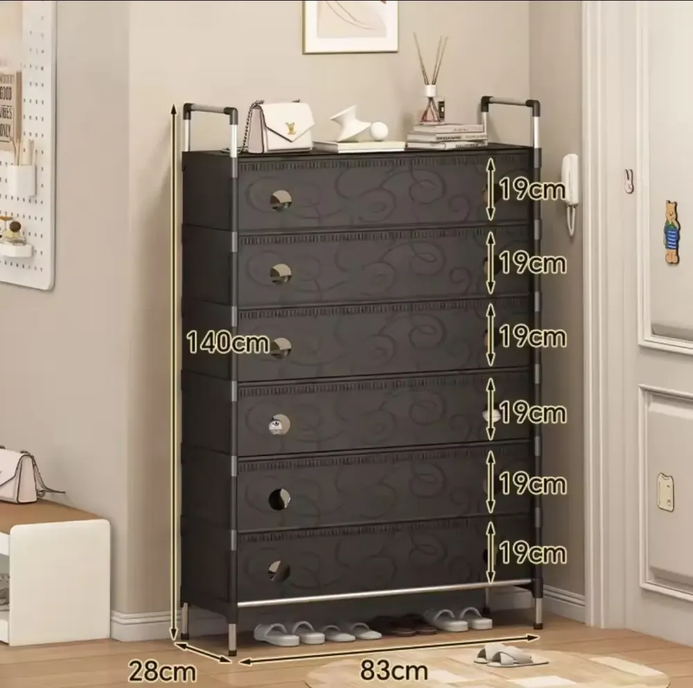 Полка для обуви SKLM-31-LT6205 черная 4 полки Коломия - фото 3