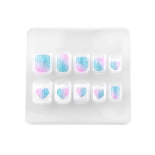 Детский набор для маникюра Lukky Накладные многоразовые ногти Aquarelle 10 шт (T19425) Харьков - изображение 1
