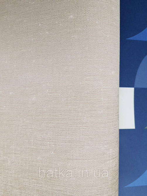 Шпалери вінілові Lutece Bensimon однотонні світло теракотові структурні під тканину дрібна точка Київ - фото 2