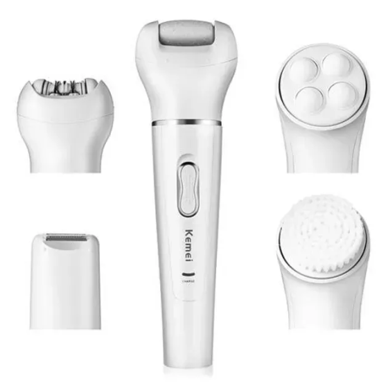 Епілятор акумуляторний Kemei KM-2199 5в1 Білий Київ