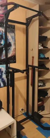 Турник + брусья 2 в 1 с упорами для ног 40х40 мм KZ-121 Спортивные стенки и турники для дома разборная Киев