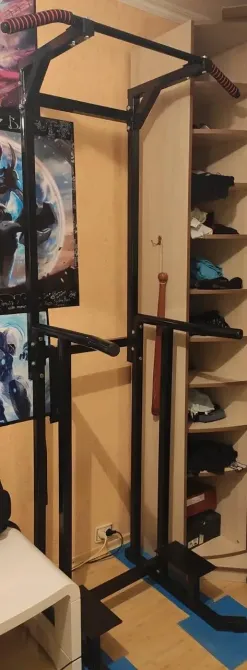 Турник + брусья 2 в 1 с упорами для ног 40х40 мм KZ-121 Спортивные стенки и турники для дома разборная Киев - изображение 2