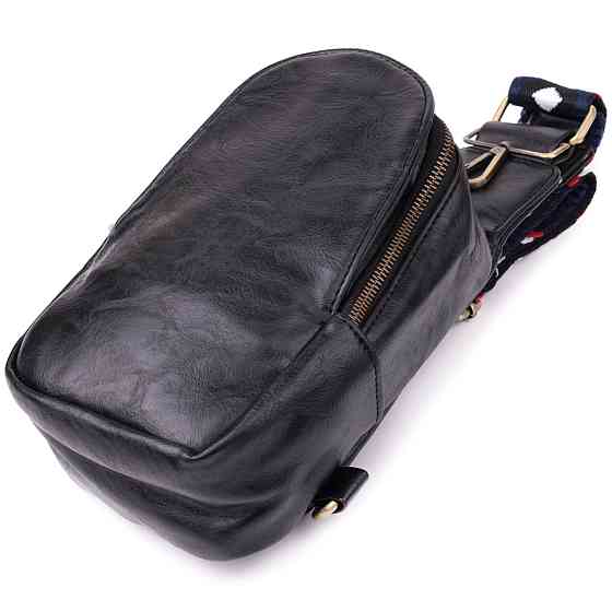 Женская слинг сумка через плечо из экокожи Vintage sale_15117 Черный Киев