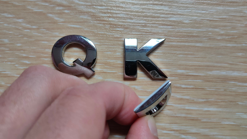 Металлические буквы Q .K .D на кузов авто не ржаве Киев - изображение 2