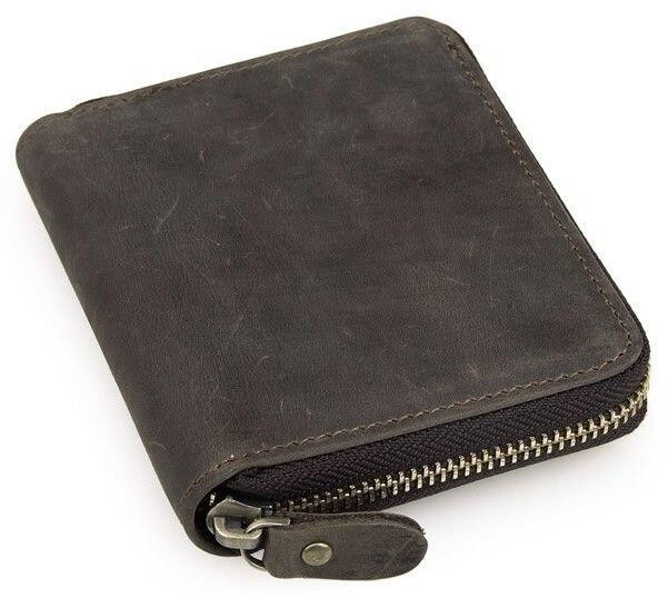 Кошелек мужской Коричневый (Vintage) Киев - изображение 5