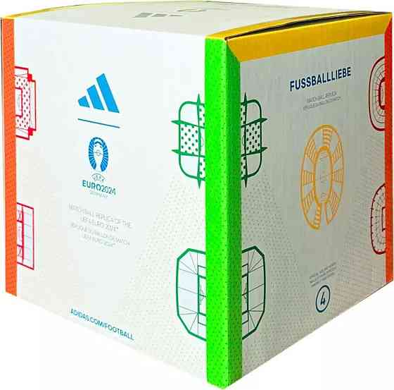 Мяч футбольный Adidas Euro24 Fussballliebe IN9369 размер 5, черно-белый Киев