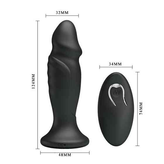 Анальна пробка - Mr.Play Powerfull Vibrating Anal Plug Sex Aura Київ