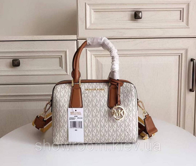 Брендова жіноча сумочка саквояж MK Hayes Duffle grey Київ - фото 1
