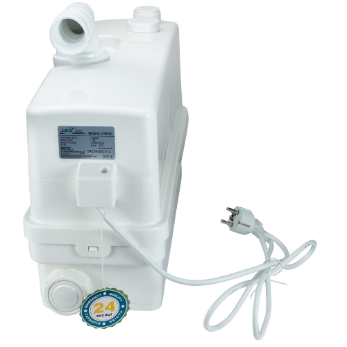 Станція каналізаційна 0,6кВт 8,5м 110л/хв 3 входи + боковий Leo Житомир - изображение 3